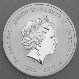 Silbermünze 1oz "Simpsons Season s Greetings" 2022 (koloriert) The Simpsons (Tuvalu) - Miniaturansicht 2