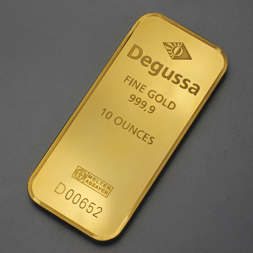 Goldbarren 10oz DEGUSSA Resale - Detailansicht 1