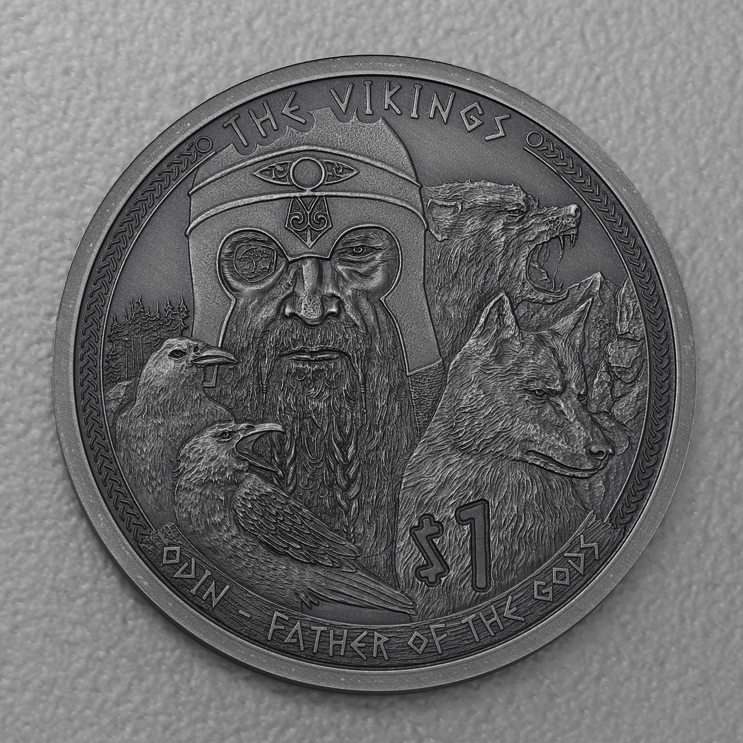Silbermünze 1/2oz "Odin" 2022 (AF) Vikings (Samoa) - Hauptansicht