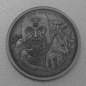 Silbermünze 1/2oz "Odin" 2022 (AF) Vikings (Samoa) - Hauptansicht
