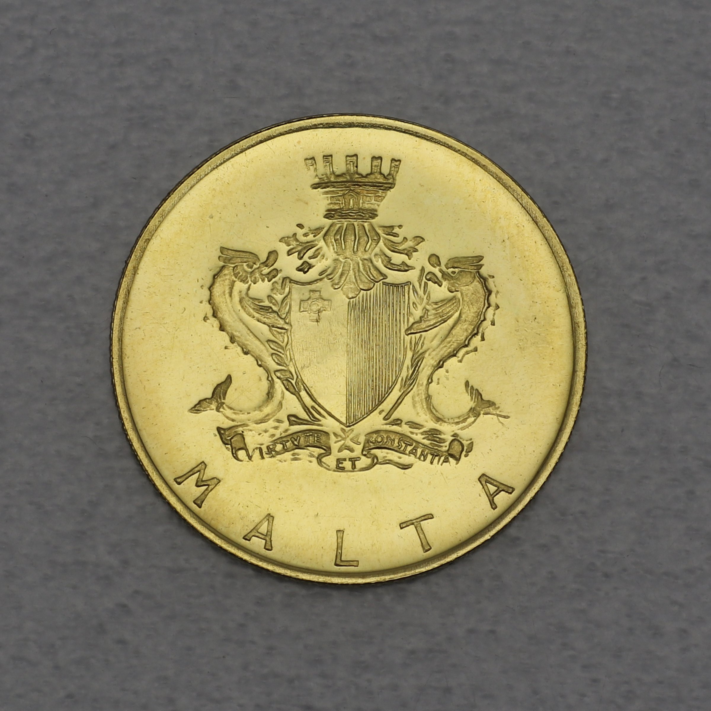 Goldmünze 10 Pounds 1974 (Malta) - Detailansicht 1