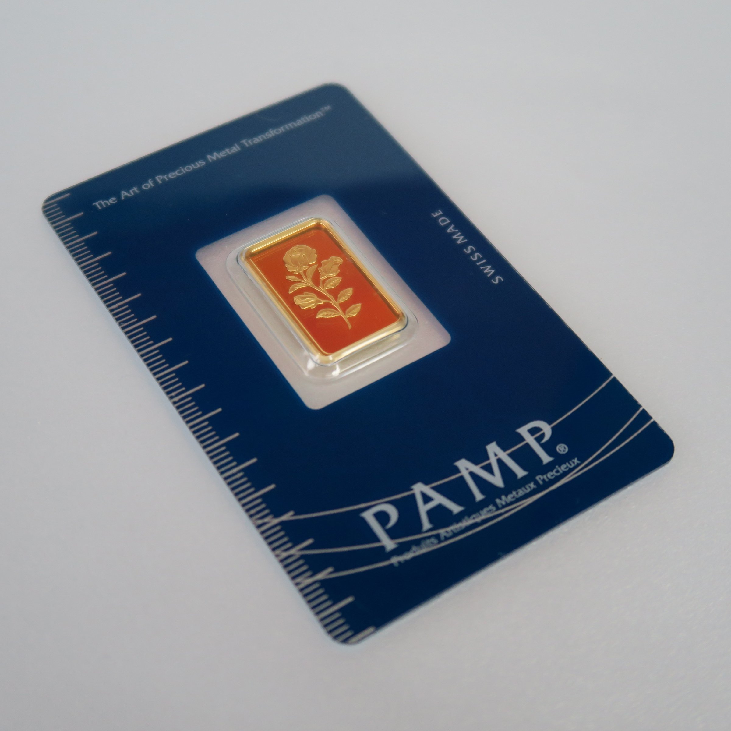 Goldbarren 5g PAMP "Rose" - Detailansicht 2
