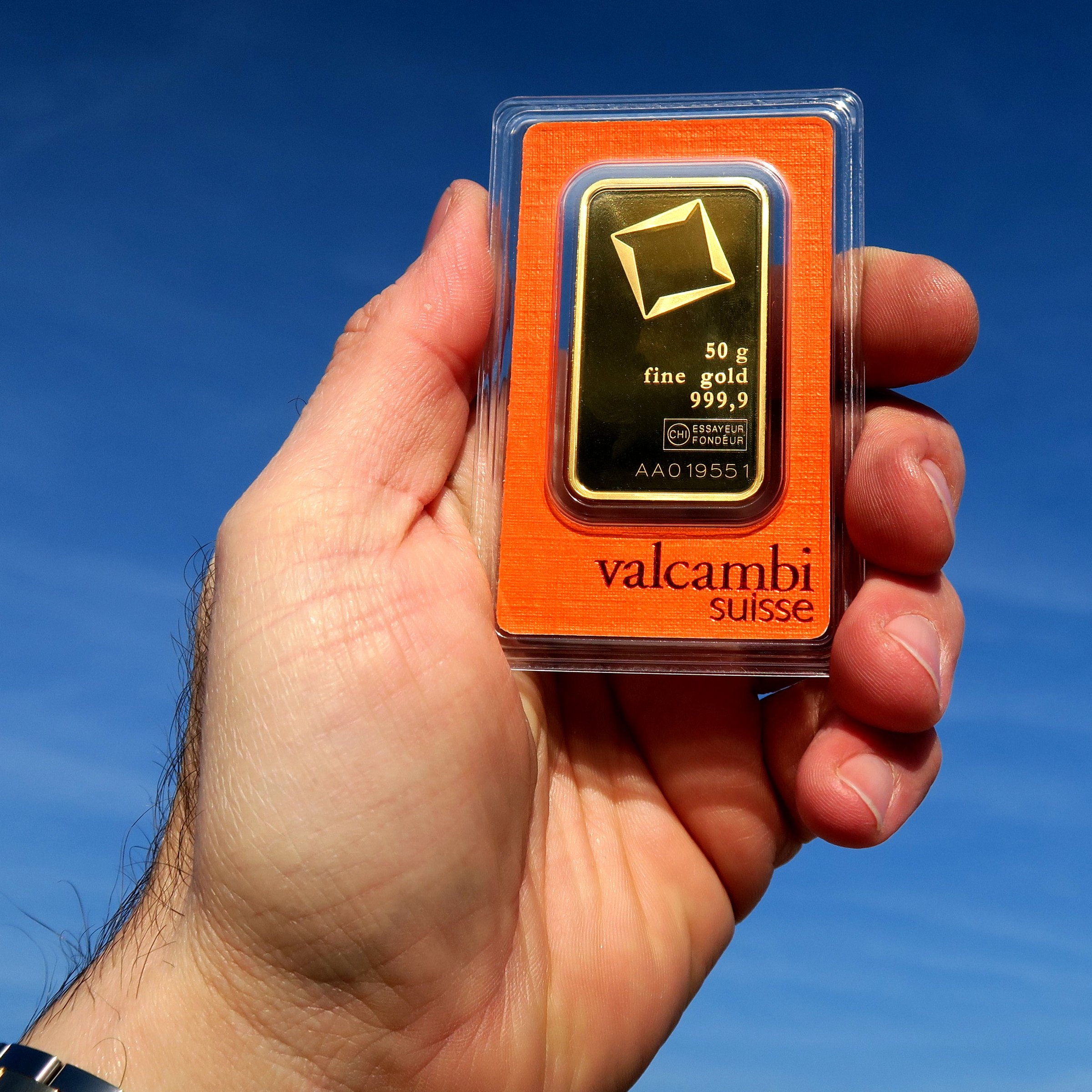 Goldbarren 25x 50g VALCAMBI (Masterbox) - Detailansicht 4
