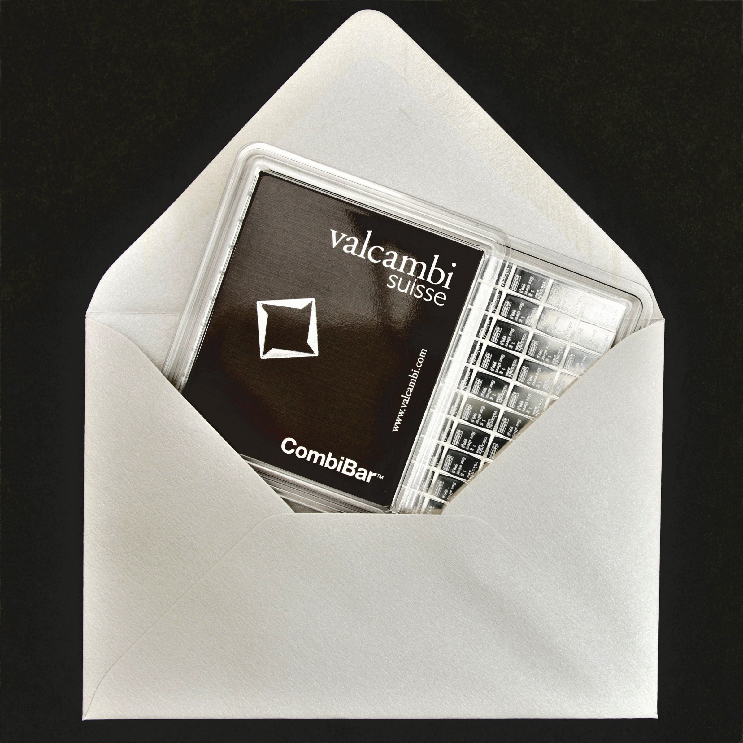 Geschenk-Umschlag "Platin Glamour" (A7, groß) - Detailansicht 1