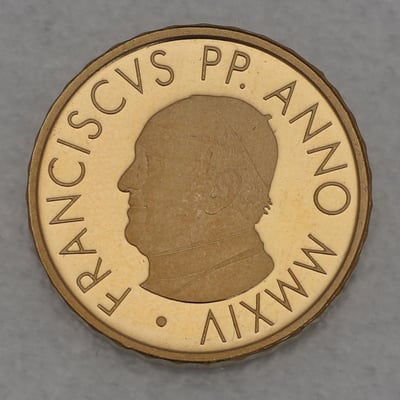 Goldmünze "10 Euro - 2014" Die Taufe (Vatikanstadt) - Miniaturansicht 2