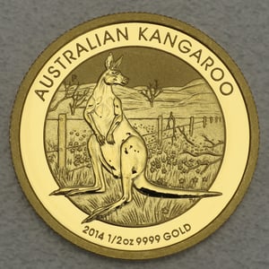 Goldmünze 1/2oz "Känguru" 2014 (Australien) - Miniaturansicht 1