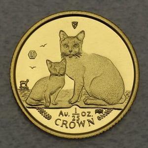 Goldmünze 1/25oz "Burmilla Cat" 2008 Cats (Isle of Man) - Miniaturansicht 1