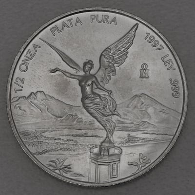 Silbermünze 1/2oz "Libertad" 1997 (Mexiko) - Miniaturansicht 1