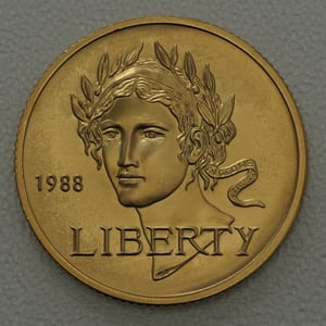 Goldmünze 5 Dollar "Olympia Seoul" 1988 (USA) - Hauptansicht
