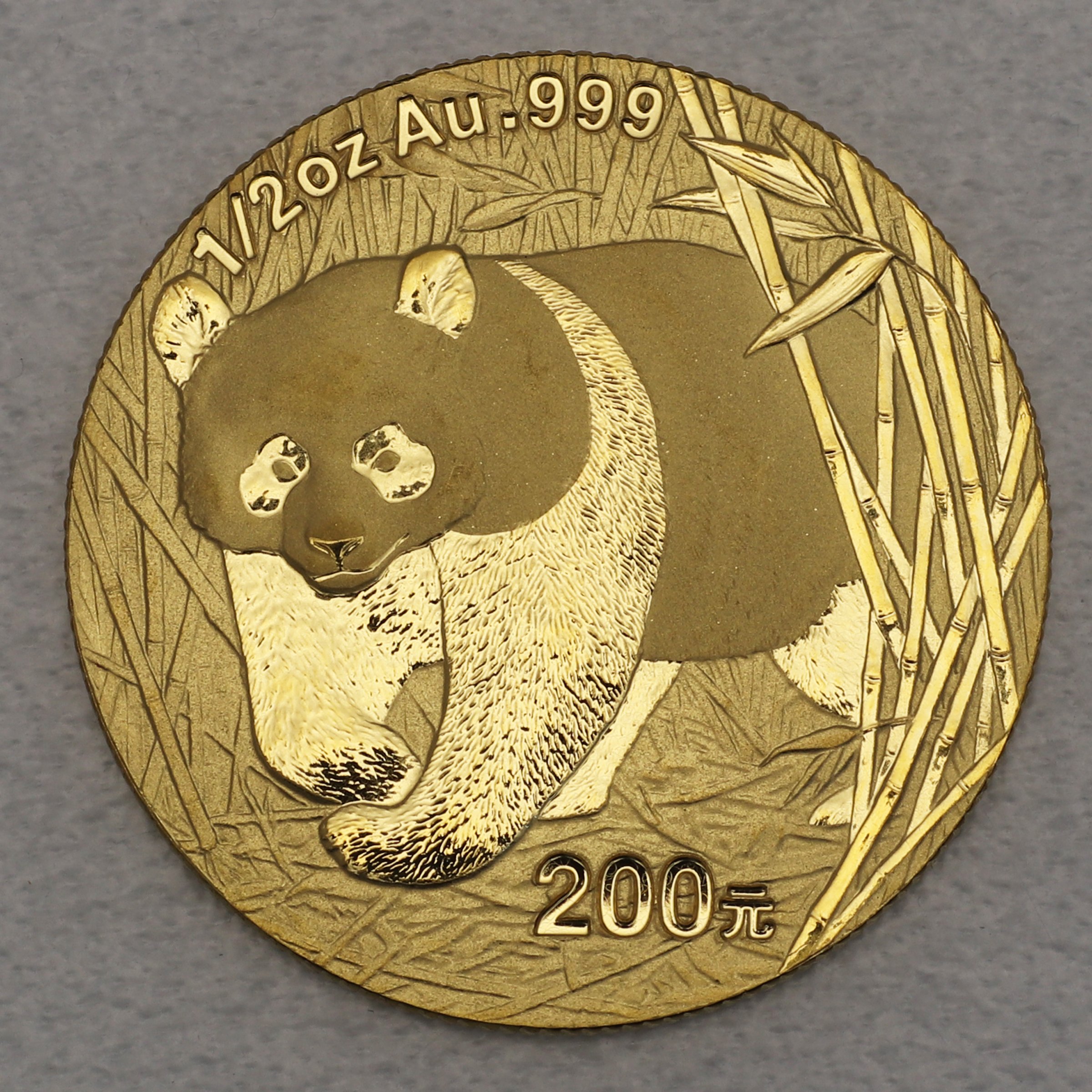 Goldmünze 1/2oz "Panda" 2002 (China) - Hauptansicht