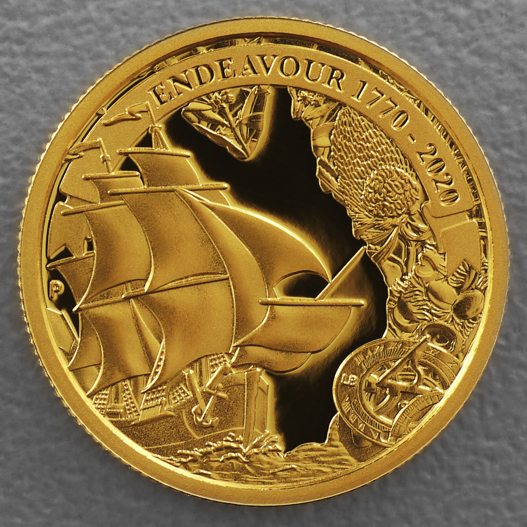 Goldmünze 1/4oz "Endeavour" 2020 (PP) Voyage of Discovery (Australien) - Hauptansicht