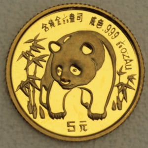Goldmünze 1/20oz "Panda" 1986 (China) - Hauptansicht