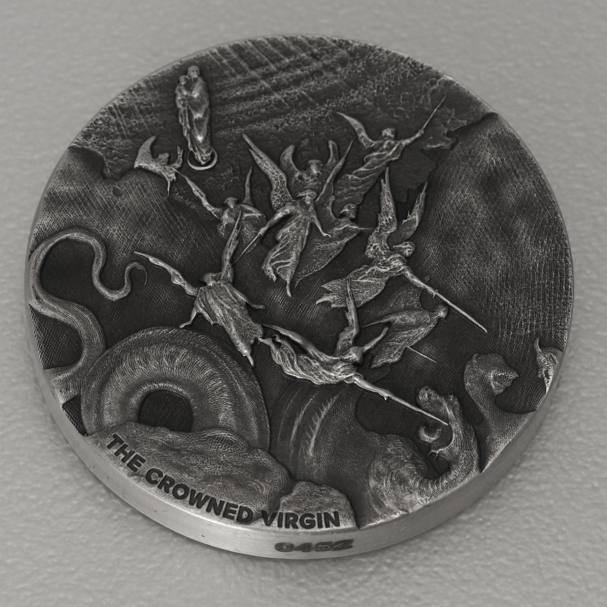 Silbermünze 2oz "The Crowned Virgin" 2019 (AF) Biblical (Niue) - Detailansicht 2