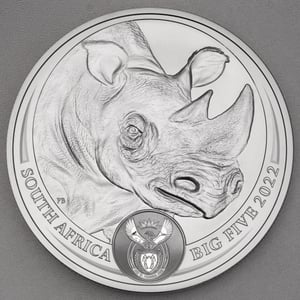 Silbermünze 1kg "Nashorn" 2022 Big Five II (Südafrika) - Hauptansicht