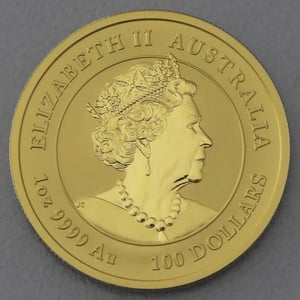 Goldmünze 1oz "Hase" 2023 Lunar III – Year of the Rabbit (Australien) - Miniaturansicht 2