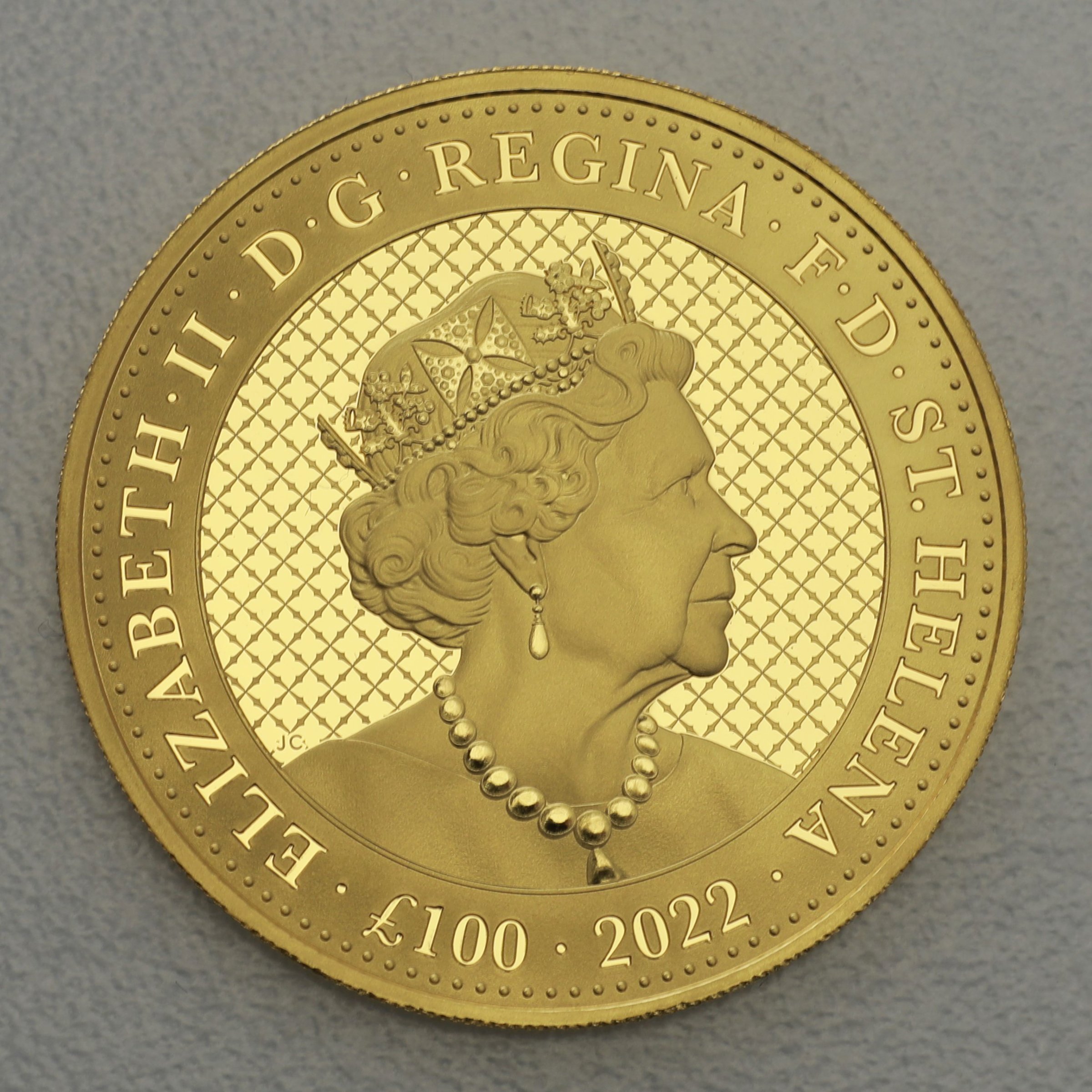 Goldmünze 1oz "Kobra" 2022 Cash Coin Indian Wildlife (St. Helena) - Detailansicht 1