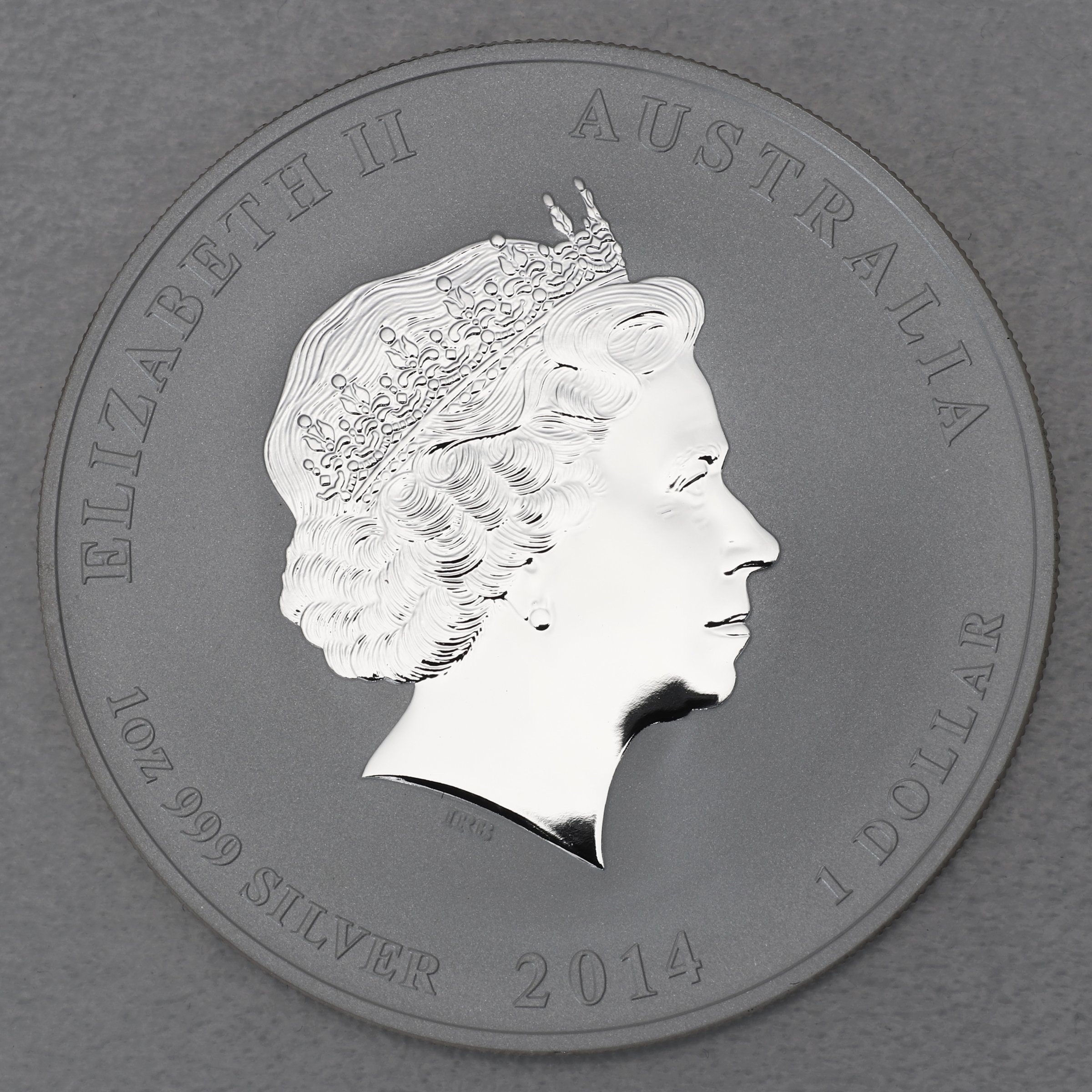 Silbermünze 1oz "Pferd" 2014 (koloriert) Lunar II – Year of the Horse (Australien) - Detailansicht 1