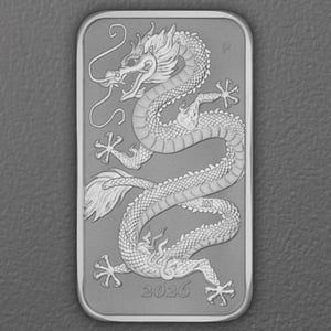 Silbermünzbarren 1oz "Rectangular Dragon" 2026 (Australien) - Hauptansicht