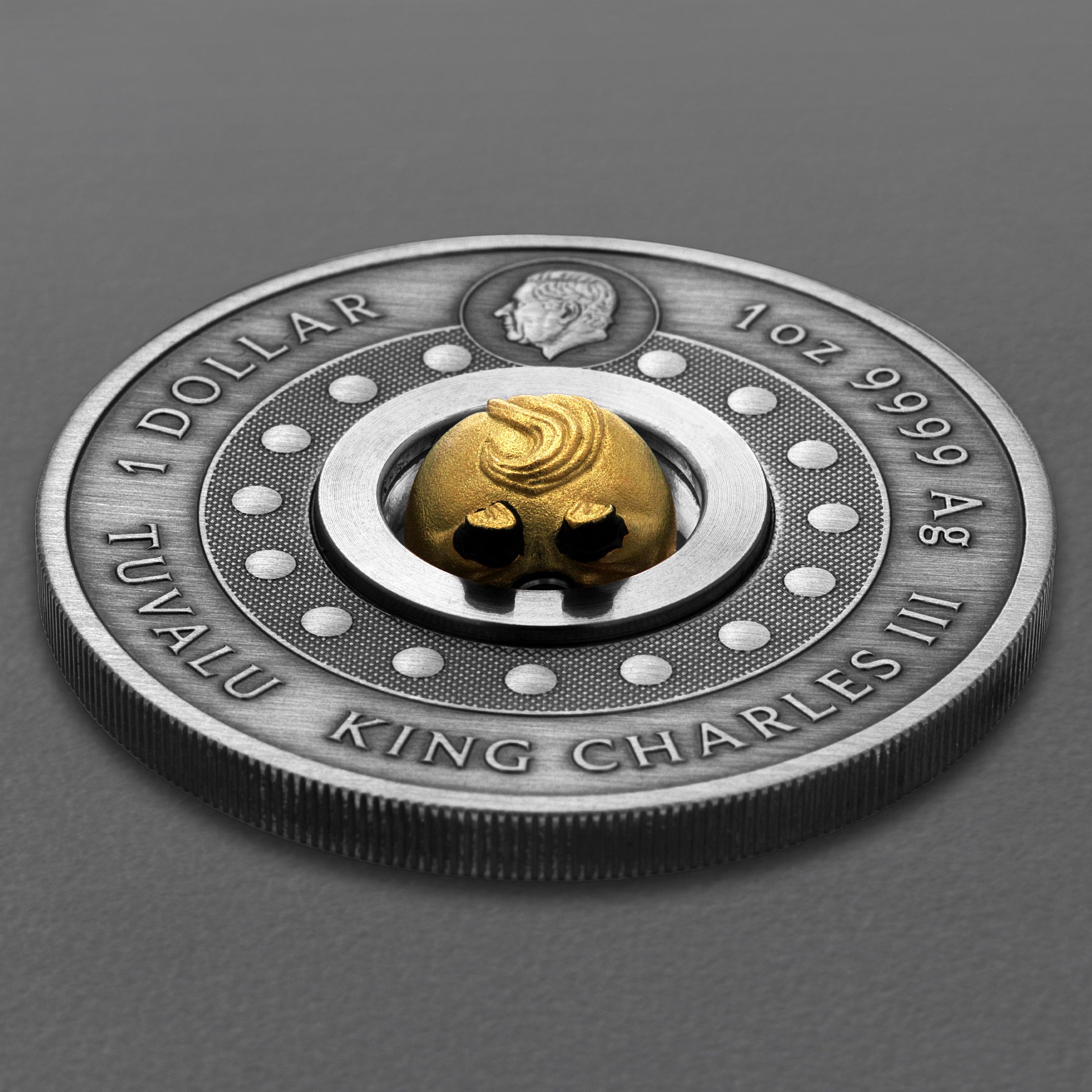 Silbermünze 1oz "Pferd" 2026 (AF) Rotating Charm – Year of the Horse (Tuvalu) - Detailansicht 3
