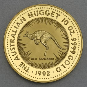 Goldmünze 10oz "Känguru" 1992 Australian Nugget (Australien) - Hauptansicht