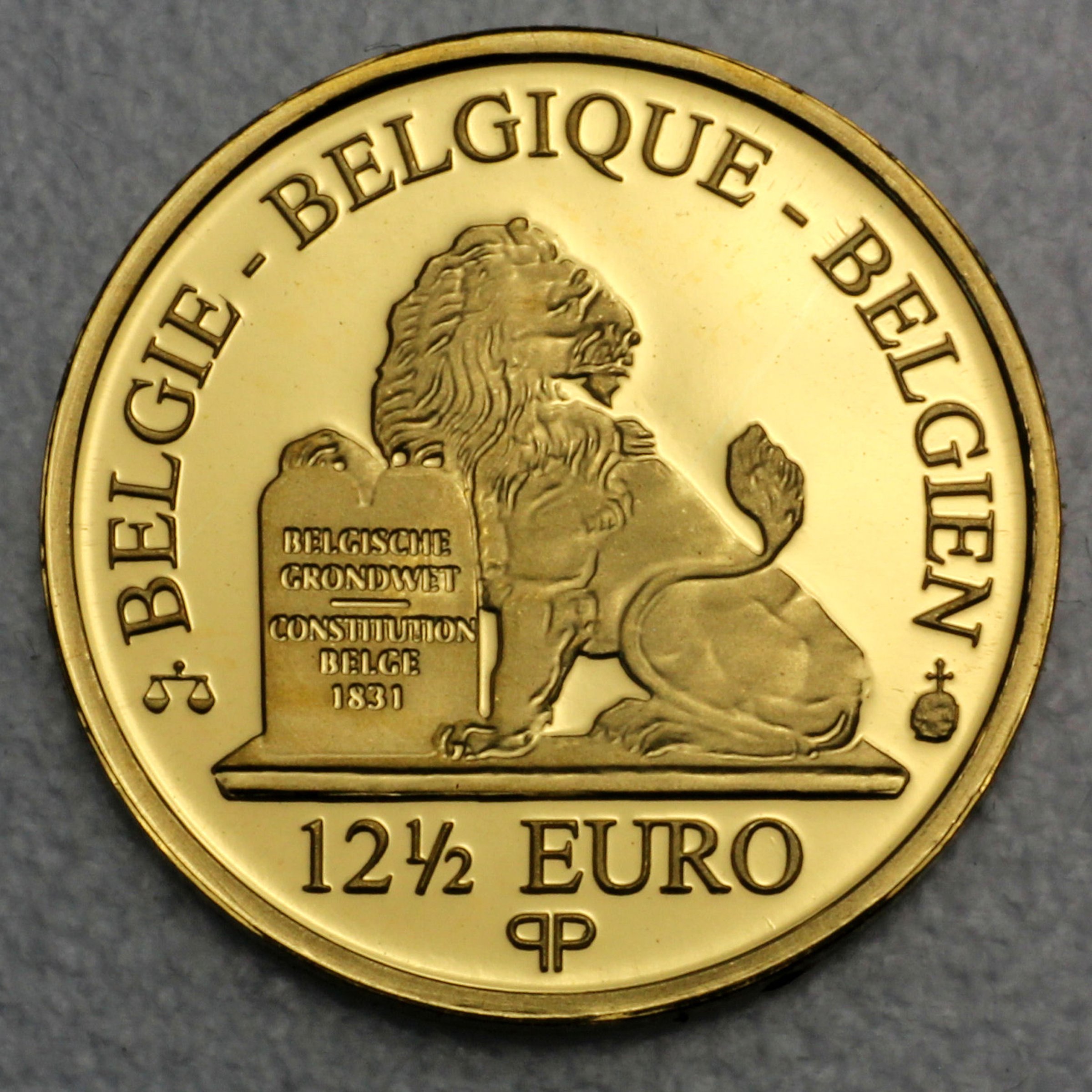 Goldmünze 12 1/2 Euro "30 Jahre Mauerfall" 2019 (Belgien) - Detailansicht 1