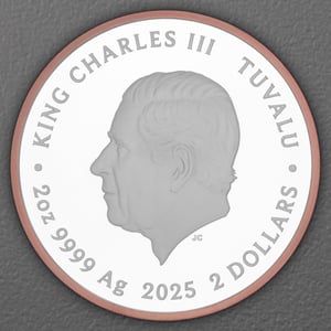 Silbermünze 2oz "Patrick Star" 2025 (PP/rosévergoldet) (Tuvalu) - Miniaturansicht 2