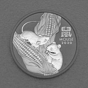 Silbermünze 1/2oz "Maus" 2020 diff. Lunar III – Year of the Mouse (Australien) - Hauptansicht
