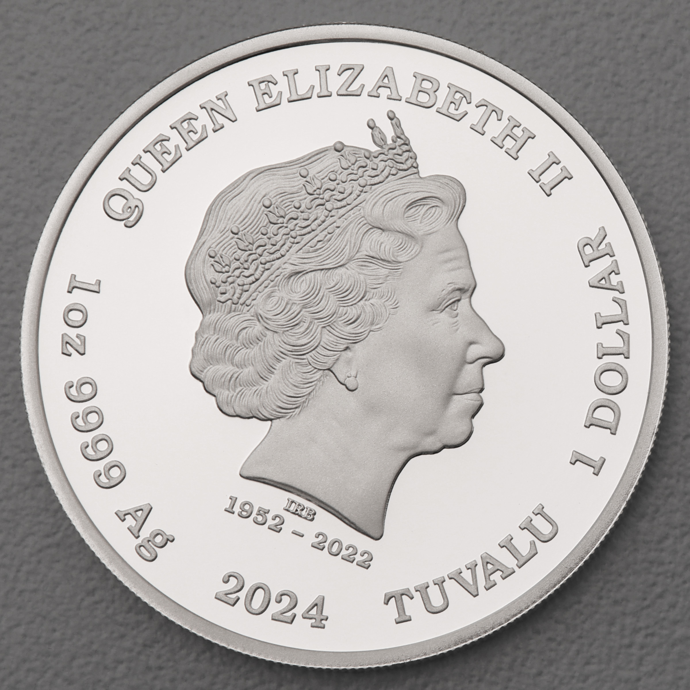 Silbermünze 1oz "Man with the Golden Gun" 2024 (PP/kol) James Bond (Tuvalu) - Detailansicht 1