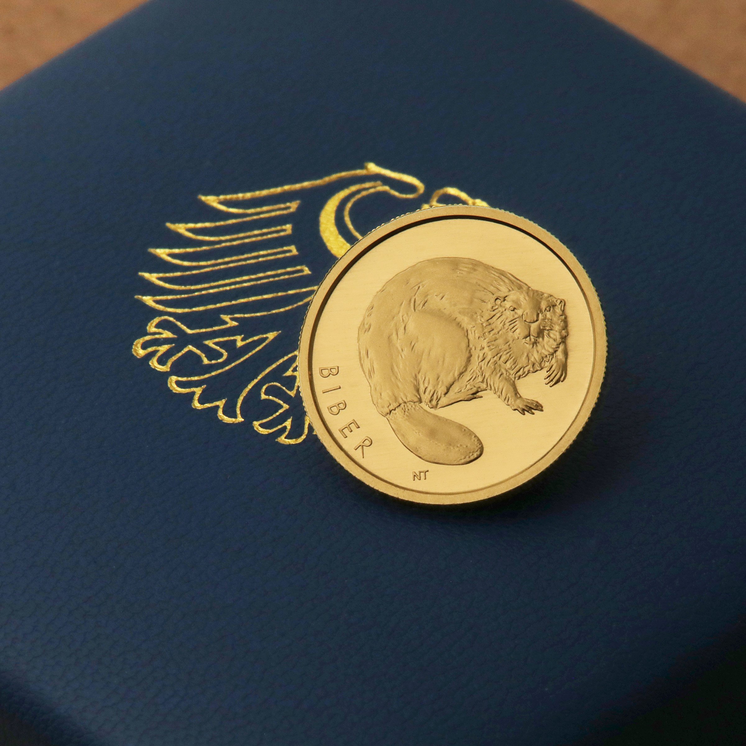 Goldmünze 20 Euro "Biber" 2024 Rückkehr der Wildtiere (Deutschland) - Detailansicht 4