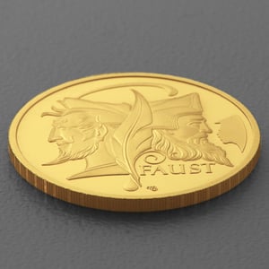 Goldmünze 100 Euro "Faust" 2023 Meisterwerke der deutschen Literatur (Deutschland) - Miniaturansicht 3