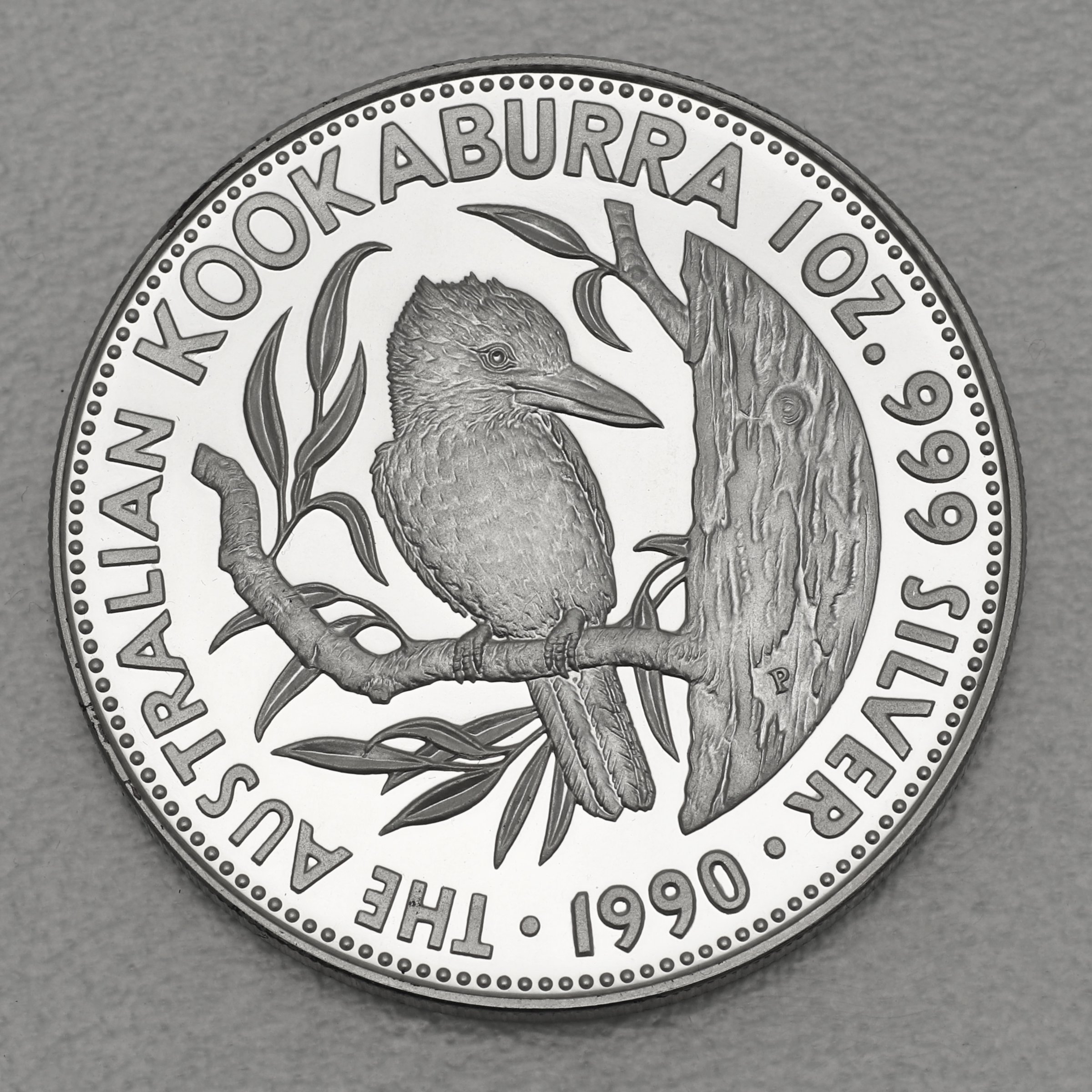 Silbermünze 1oz "Kookaburra" 1990 (PP) (Australien) - Hauptansicht