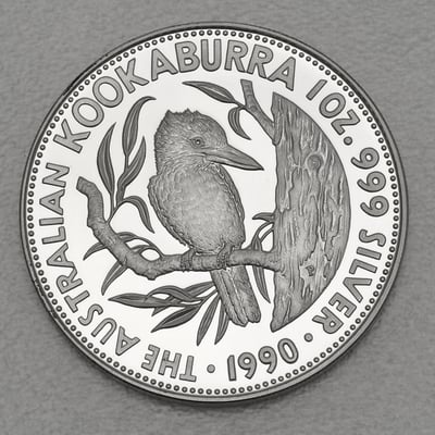 Silbermünze 1oz "Kookaburra" 1990 (PP) (Australien) - Miniaturansicht 1