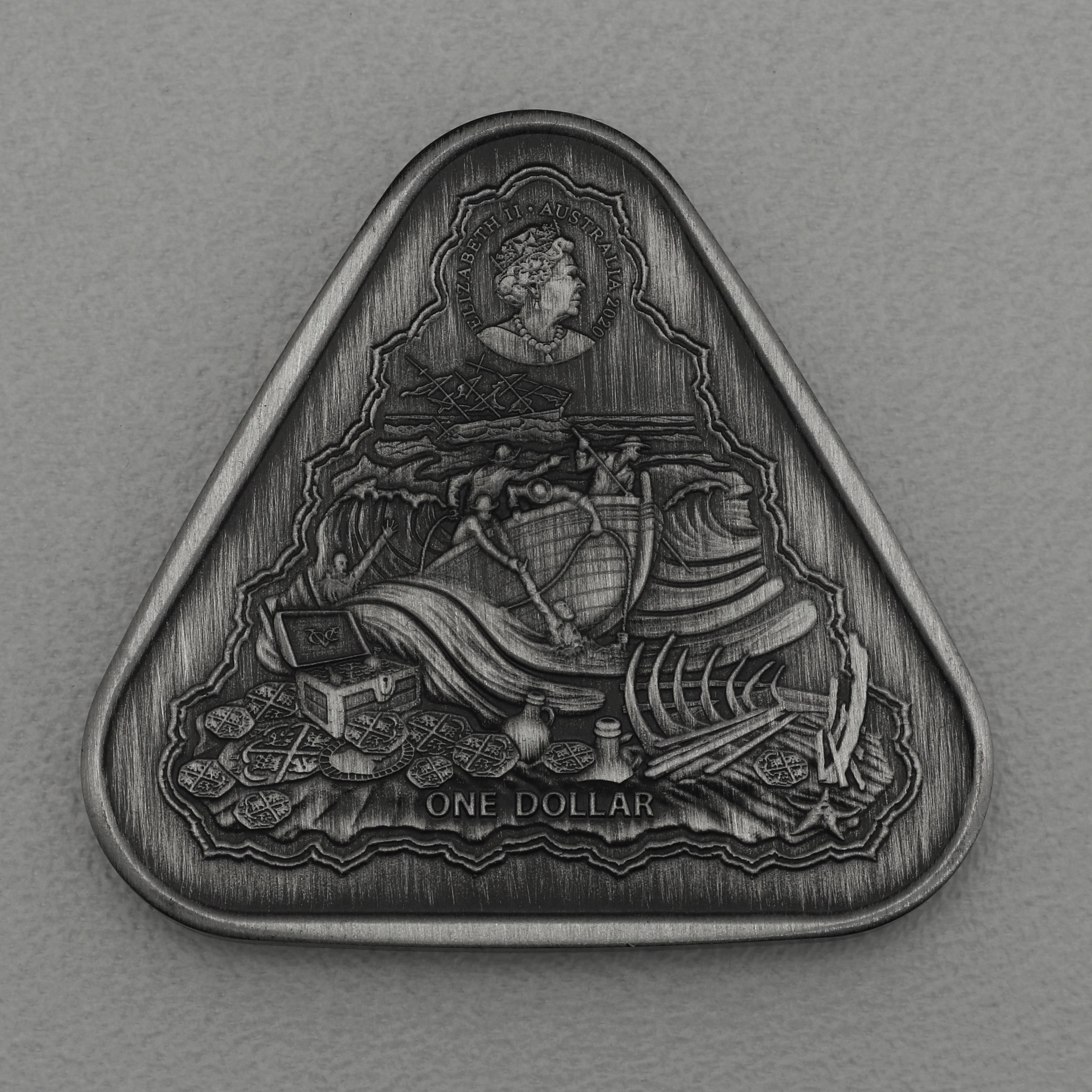 Silbermünze 1oz "Vergulde Draeck" 2020 (AF) Shipwrecks (Australien) - Detailansicht 2