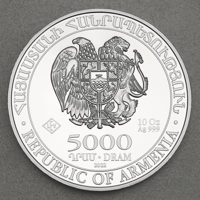 Silbermünze 10oz "Arche Noah" verschiedene Jahrgänge 19% (Armenien) - Miniaturansicht 2