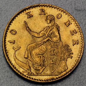 Goldmünze 10 Kronen "Christian IX." (Dänemark) - Miniaturansicht 2