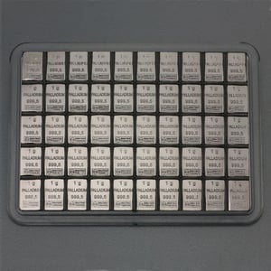 Palladiumtafel (50x 1g Feinpalladium) "CombiBar" - Hauptansicht