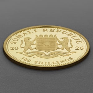 Goldmünze 1/10oz "Elefant" 2026 African Wildlife (Somalia) - Miniaturansicht 4