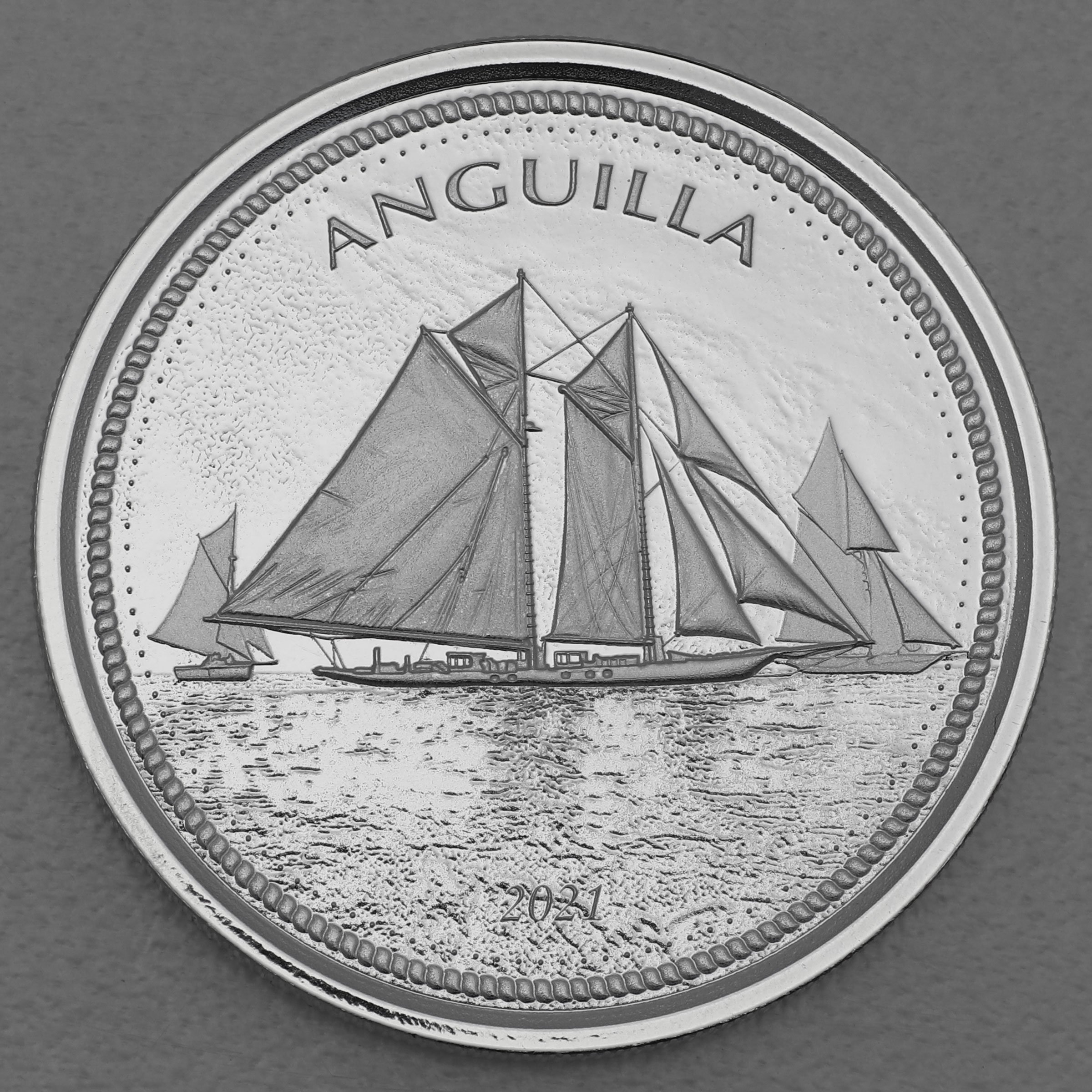 Silbermünze 1oz "Regatta" 2021 Eastern Caribbean 8 (Anguilla) - Hauptansicht