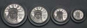 Platinmünzen "American Eagle" 2007 (PP) Set – 4-teilig (USA) - Miniaturansicht 2