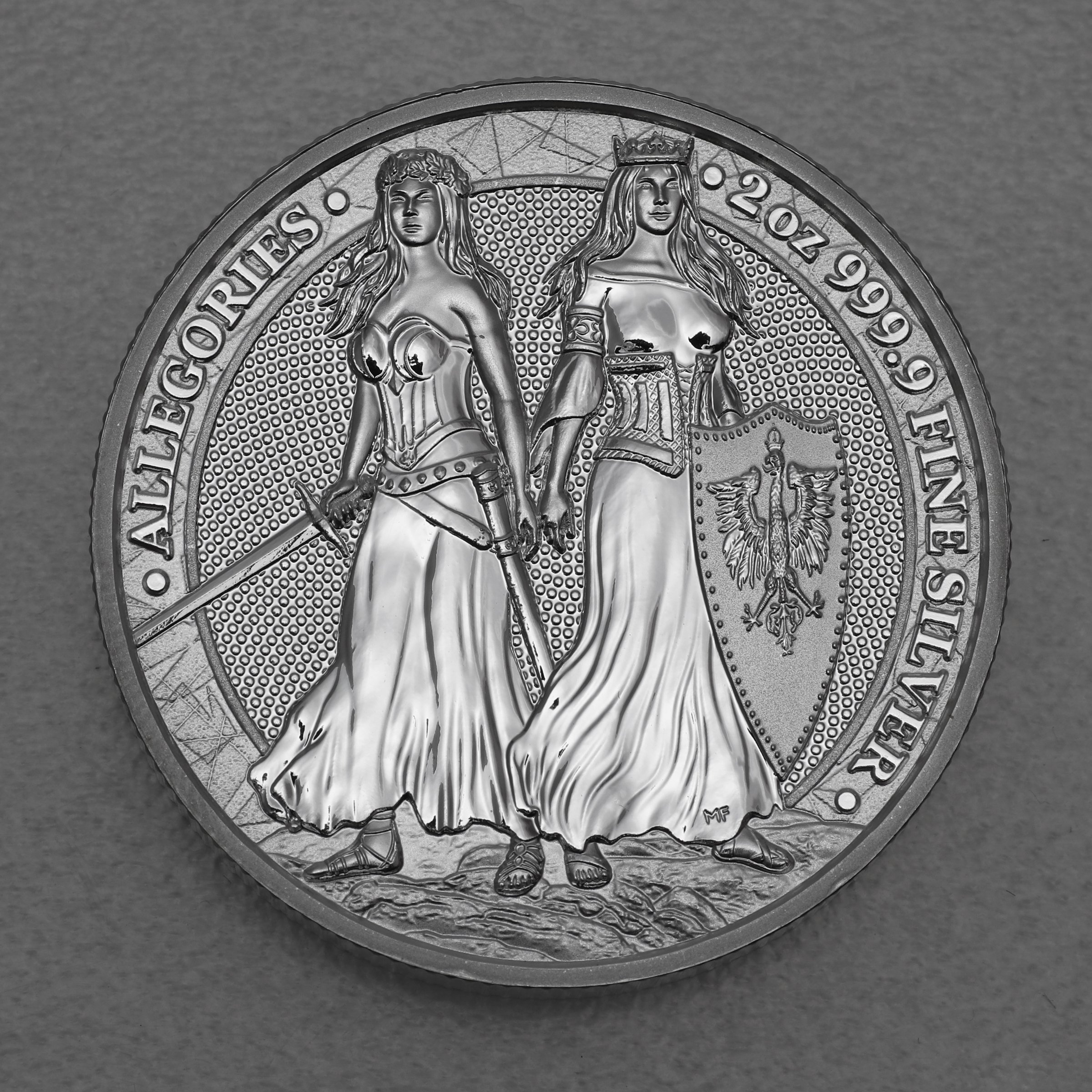 Silbermedaille 2oz "Polonia & Germania" 2022 Allegories (Polen) - Hauptansicht