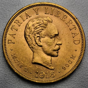 Goldmünze 10 Pesos "José Marti" 1915-1916 (Kuba) - Hauptansicht