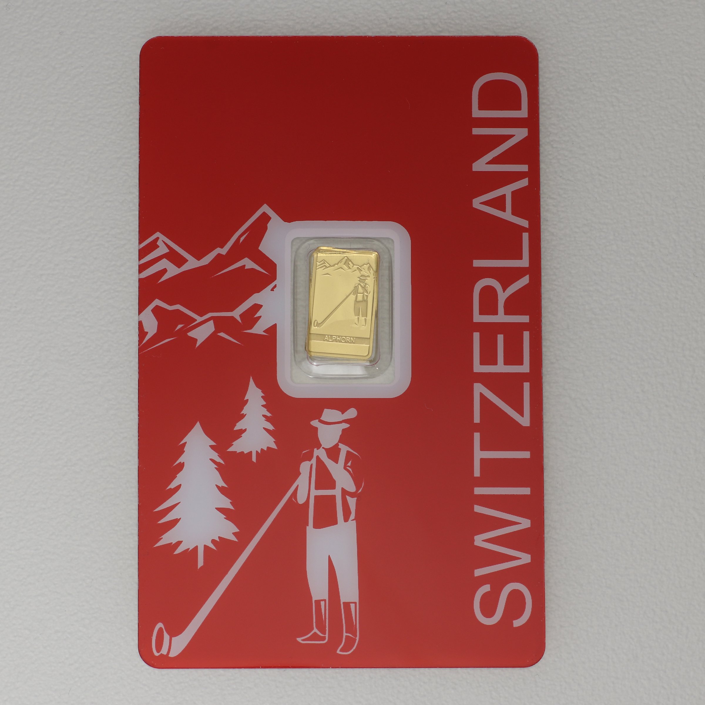 Goldbarren 1g PAMP "Switzerland - Alphorn" - Hauptansicht