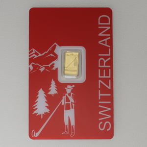 Goldbarren 1g PAMP "Switzerland - Alphorn" - Hauptansicht