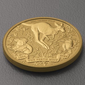 Goldmünze 1oz "125th Anniversary" 2024 The Perth Mint (Australien) - Miniaturansicht 3