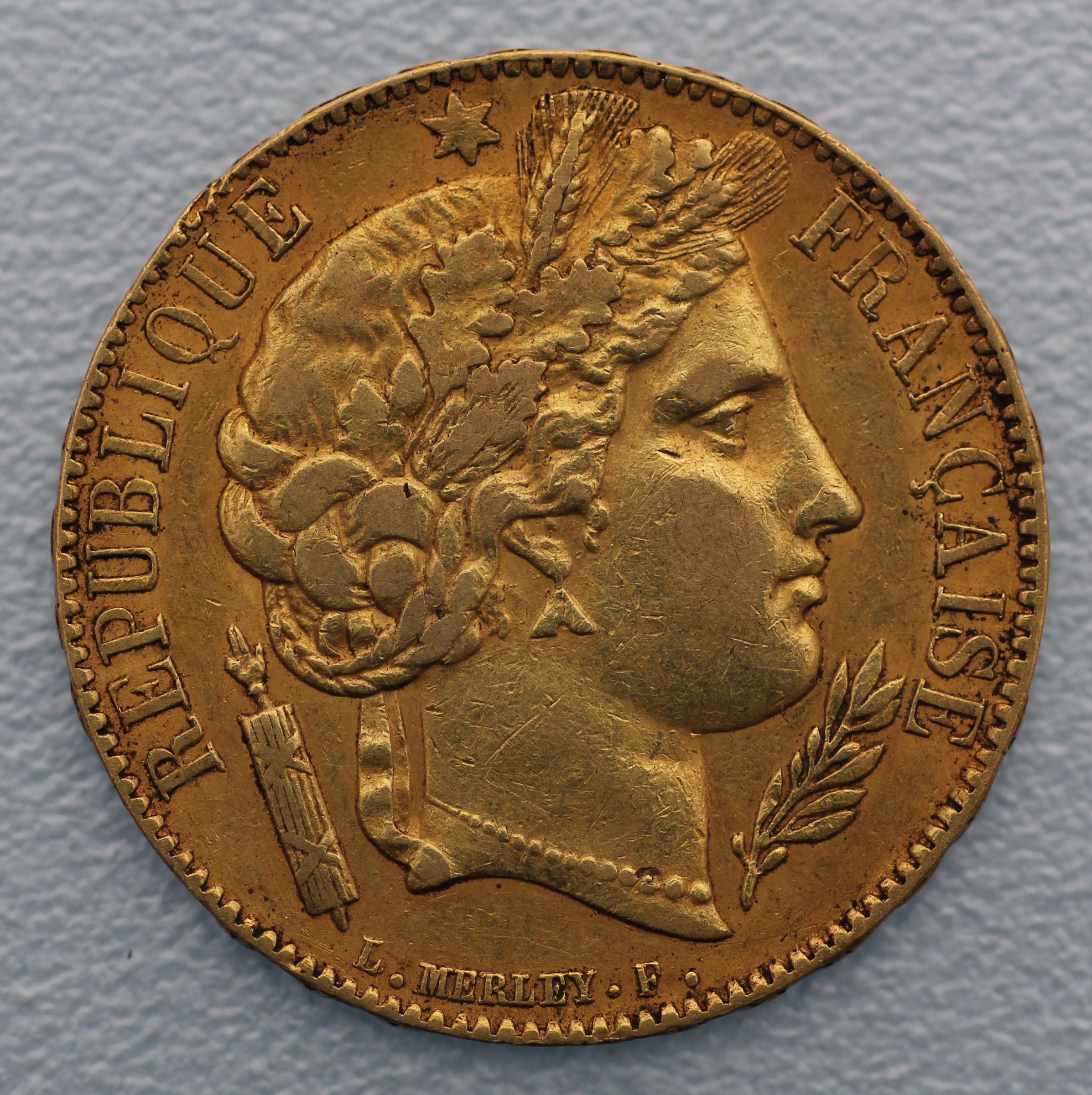 Goldmünze 20 Francs "Ceres" (Frankreich) - Hauptansicht