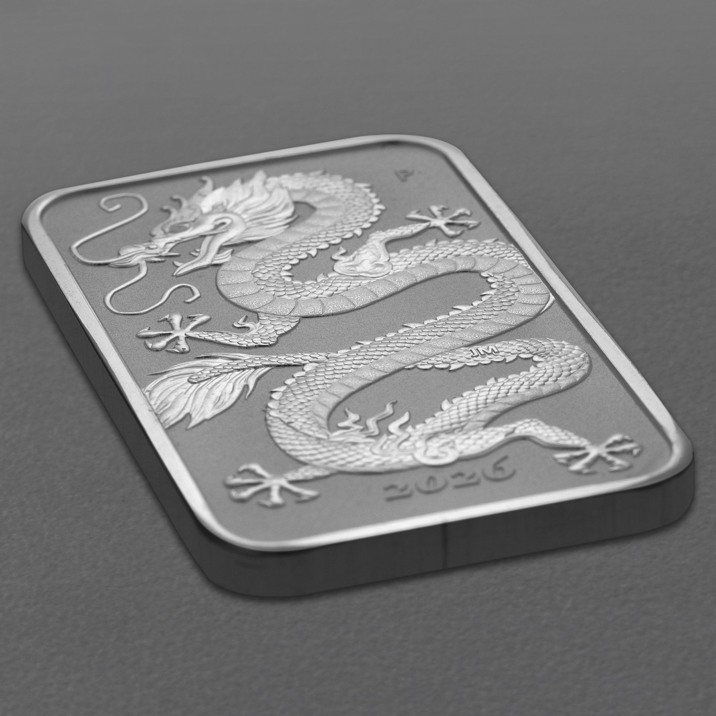 Silbermünzbarren 1oz "Rectangular Dragon" 2026 (Australien) - Detailansicht 2