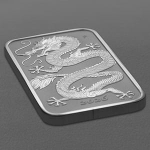 Silbermünzbarren 1oz "Rectangular Dragon" 2026 (Australien) - Miniaturansicht 3
