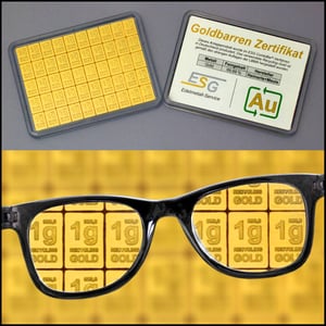 Recycling-Goldtafel ESG (50x1g Gold) "CombiBar" - Miniaturansicht 7