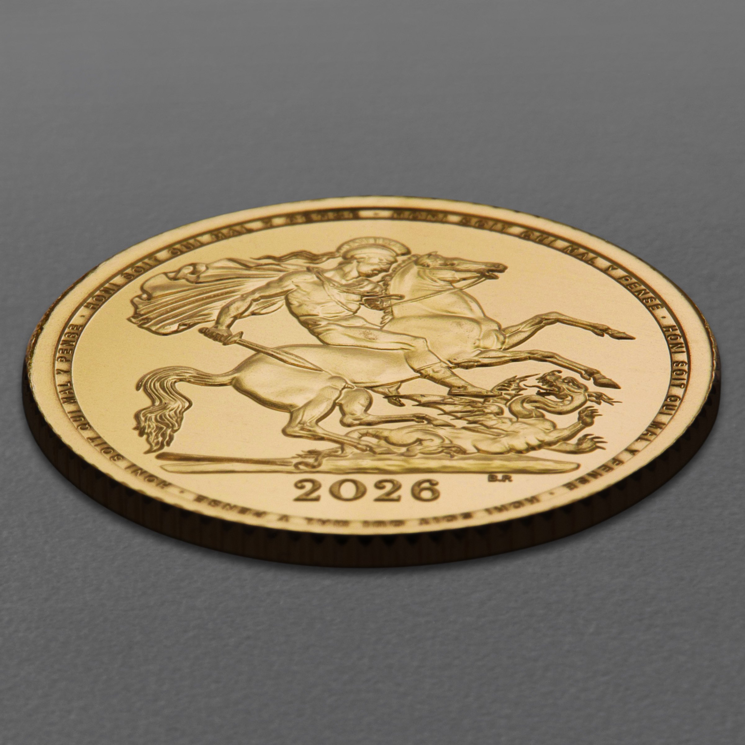 Goldmünze 1/2 Sovereign "Charles III." 2026 (Großbritannien) - Detailansicht 2