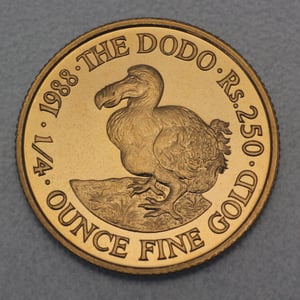 Goldmünze 250 Rupees "Dodo" 1988 (Mauritius) - Hauptansicht